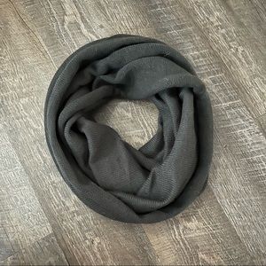 Grey Knit Infinity Scarf